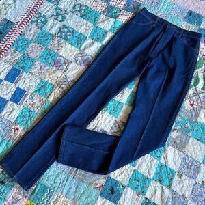 Vintage 80s/90s Wrangler Dark Denim High Waist Straight Western Jeans USA 29x34